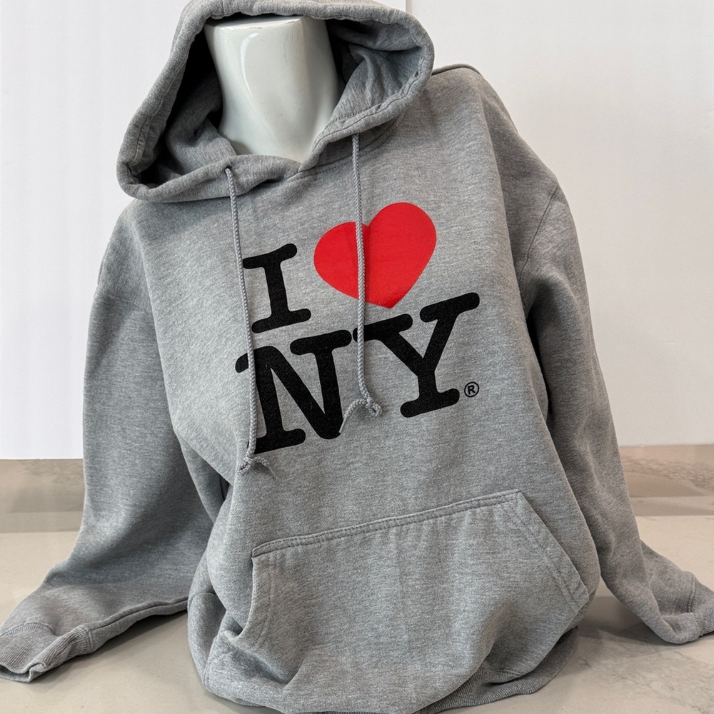Gray 'I Love NY' Hoodie